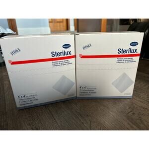 LOT OF 2 NEW (25 PKS) STERILUX PREMIUM GAUZE SPONGES